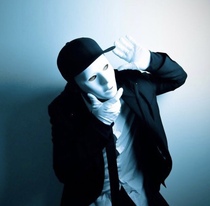 Full white mask hip hop JabbaWockeeZ fake Ghost Walking Street Dance Christmas Shake bar DJ props