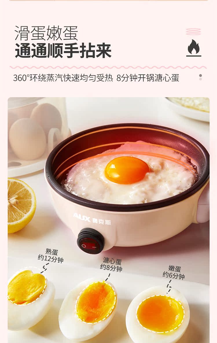 Nồi đa năng trứng đôi đa chức năng trứng ốp lết chống khô năng lượng hấp hấp trứng hấp 304 chảo hấp - Nồi trứng mua nồi lẩu mini