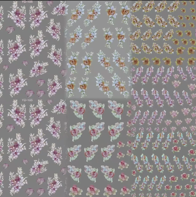 Leaf Mt Nail Art Transfer Stickers, Rose Manor Transfer Stickers, 3.0 Transfer Stickers