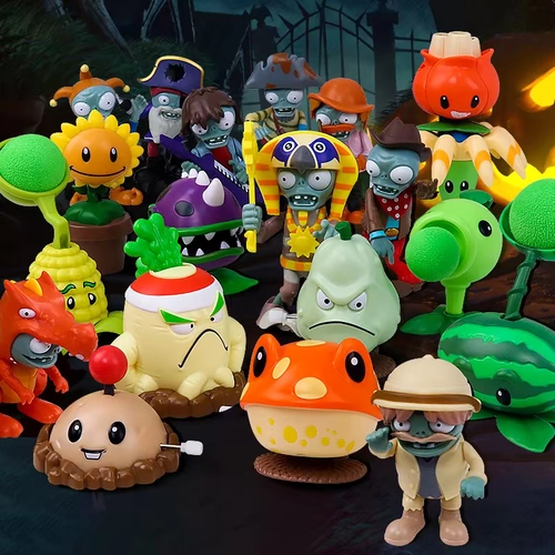 Растения против зомби Новый продукт подлинный детский часовой заводской игрушки игрушки горох арбуз стрелок пират -капитан Рок Зомби