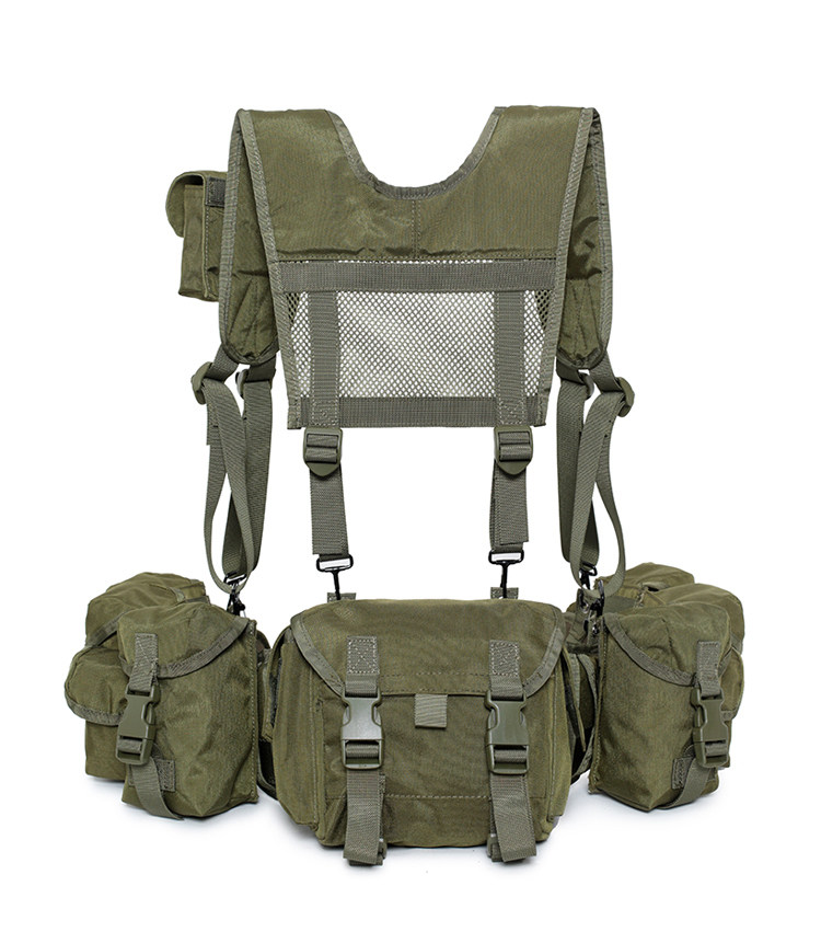 Training Chest Rig Taktische Weste Pack Magazintasche Tasche Molle Hängende Trage EMR Grün Camouflage – Detail 23