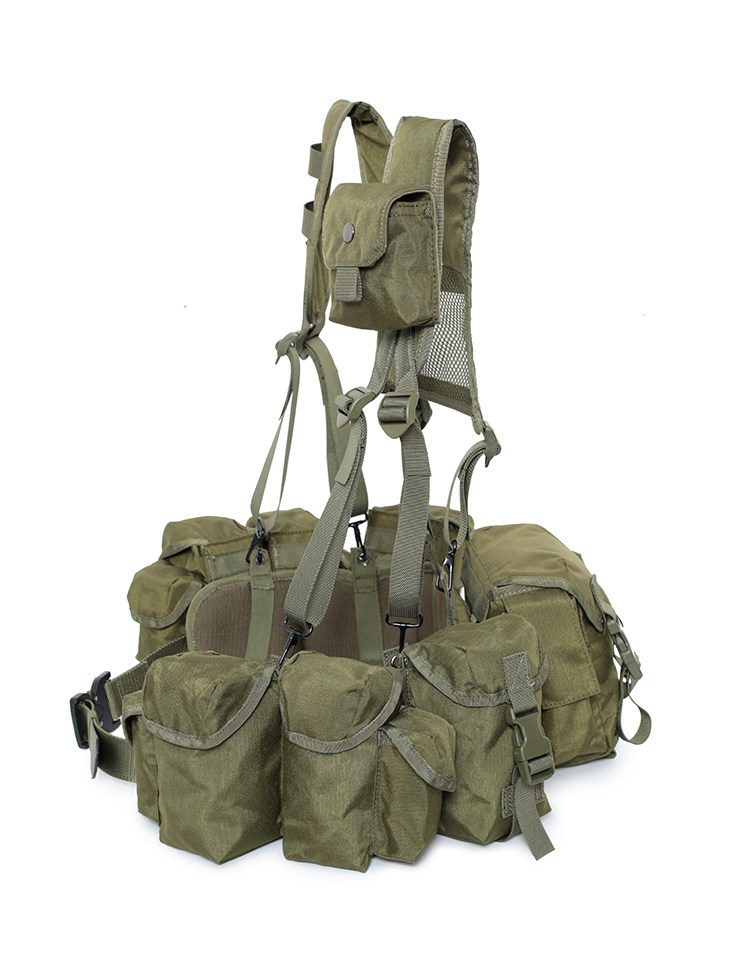 Training Chest Rig Taktische Weste Pack Magazintasche Tasche Molle Hängende Trage EMR Grün Camouflage – Detail 22