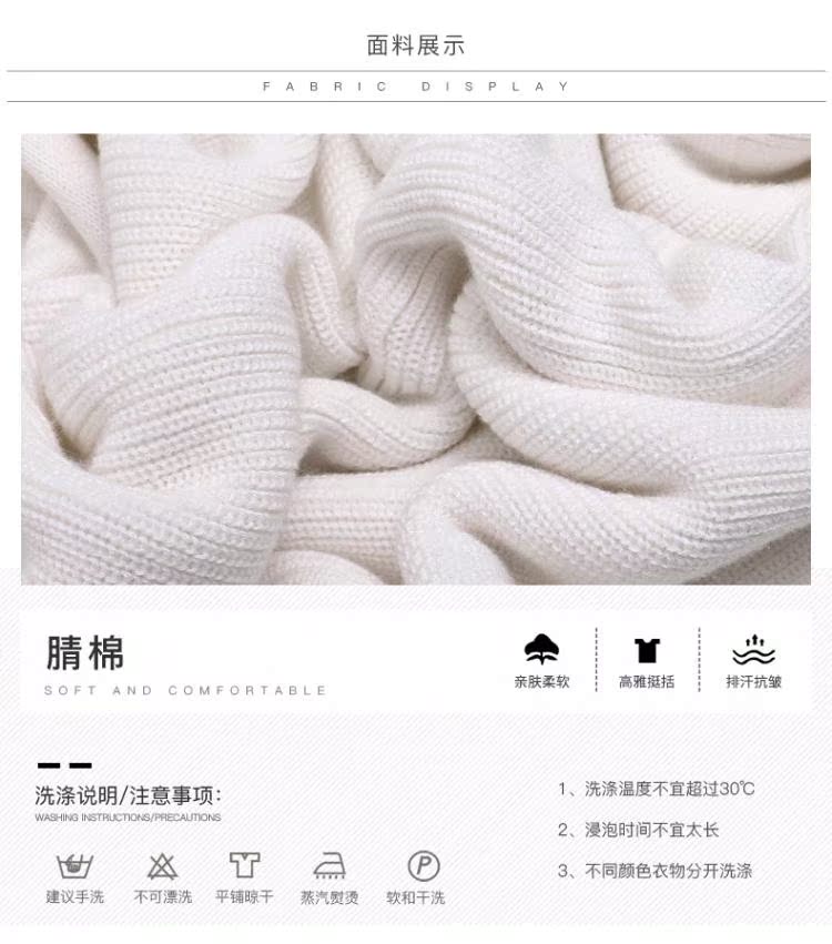 Mùa thu và mùa đông Châu Âu và Mỹ Phụ nữ cổ tròn áo len áo len bat tay áo màu rắn áo len MM áo len - Áo / áo thun áo thun có cổ