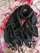 yuan single-cut soft and comfortable thin wool scarf shawl autumn and winter warm solid color wild wild bib students