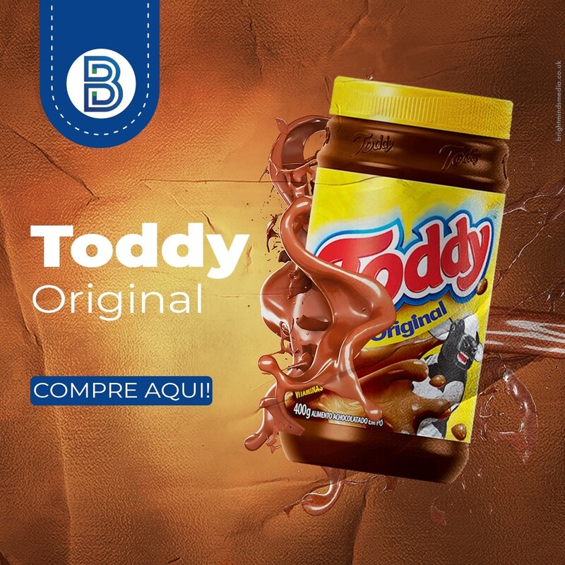 Toddy Chocolate Powder Brazil imported chocolate powder instant cocoa powder brewing powder 370g