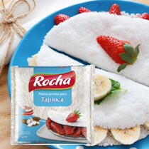Rocha Tapioca Brazil imported Rosa tapioca starch pancake powder Low gluten powder Baking raw powder 500g