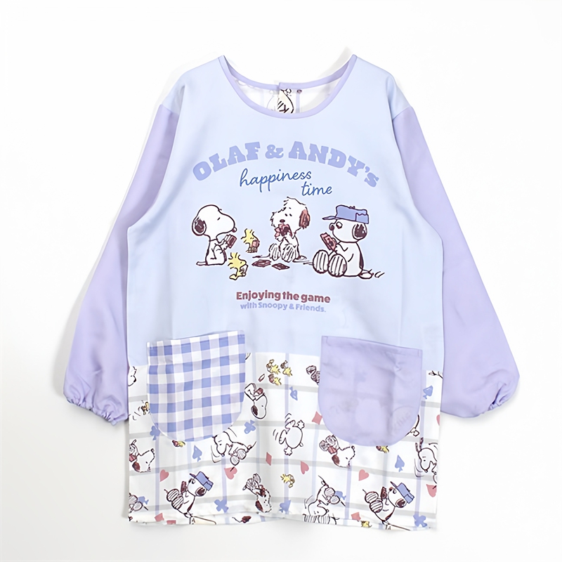 Foreign Trade Daily Order Snoopy Digital Print - Long-Sleeved Reversible Apron Foreign Trade Daily Order Snoopy Digital Print - Long-Sleeved Reversible Apron