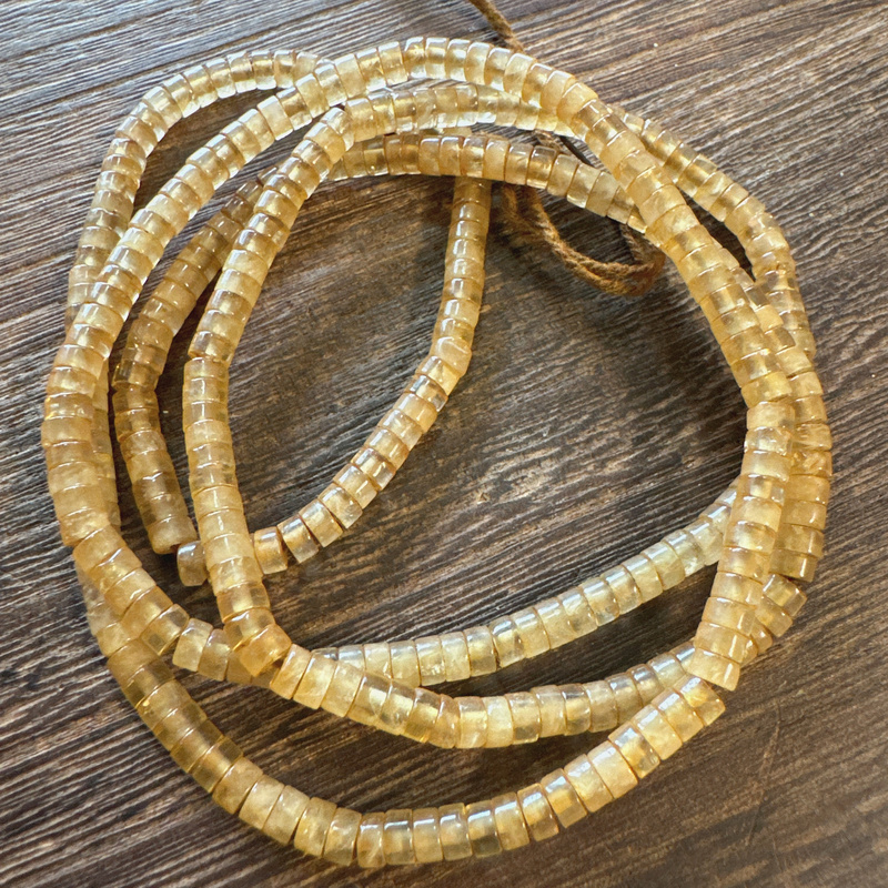 Natural Himalayan Tibetan-Style Old White Crystal Straight-Cut Beads, Wheel Beads for DIY Bracelets, Buddhist Prayer Beads, Necklace Accessories, Spacer Beads
