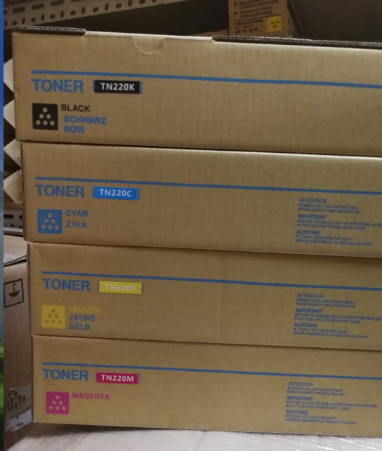 Applicable Cornika beauty can up to C281 7128221 TN220 black red yellow blue toner powder box carbon powder