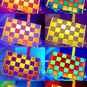 Infrared Labeling Board Checkerboard Hot Image Machine Vision 40mm 5X7 Geometric Deformation Internal Reference Labeling Infrared Labeling Board Checkerboard Hot Image Machine Vision 40mm 5X7 Geometric Deformation Internal Reference Labeling