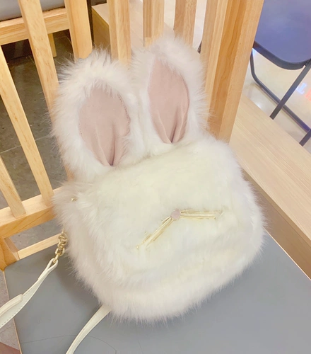 Плюшевый зимний кролик на одно плечо, удерживающая тепло сумка, год кролика, стиль Лолита