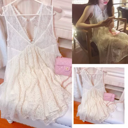 Милое японское кружевное платье, юбка, французский стиль