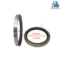 Forklift accessories Suitable for Heli Jianghuai TCM 3 tons brake wheel drum oil seal 100*125*12 iron shell oil seal