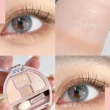 Японская девушка -режущая девушка Канмаке Джингтиан лежащий шелкочный червя Четырехлорные модификаторы пластин для глаз контурная слеза осветляют высокий диск