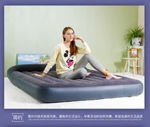 Inlet pump INTEX flocking stripes outdoor multi-person camping inflatable mattress outdoor camping inflatable bed