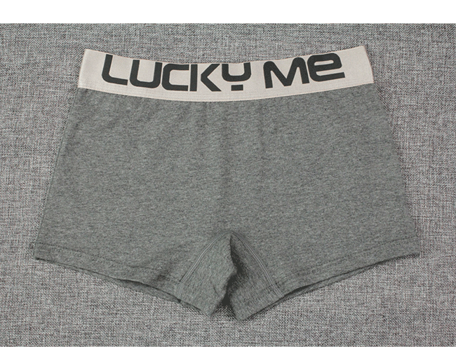 Đẹp trai t đồ lót cặp đôi rắn màu tt nữ tam giác boxer cotton rộng bên trung tính thể thao les eo sup châu Âu do lot nu