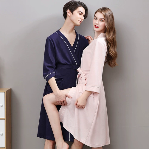 Осенний банный халат, длинная пижама, средней длины, большой размер