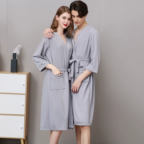 Осенний банный халат, длинная пижама, средней длины, большой размер