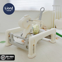 Leyingfang childrens rocking horse rocking horse two-in-one first birthday gift toy baby anti-fall small wooden horse for home use