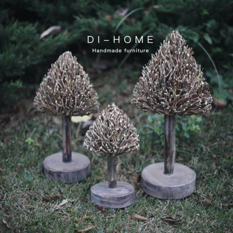 Small Christmas tree desktop ornaments ornaments pendant creative gifts handmade custom solid wood environmental protection Art ornaments