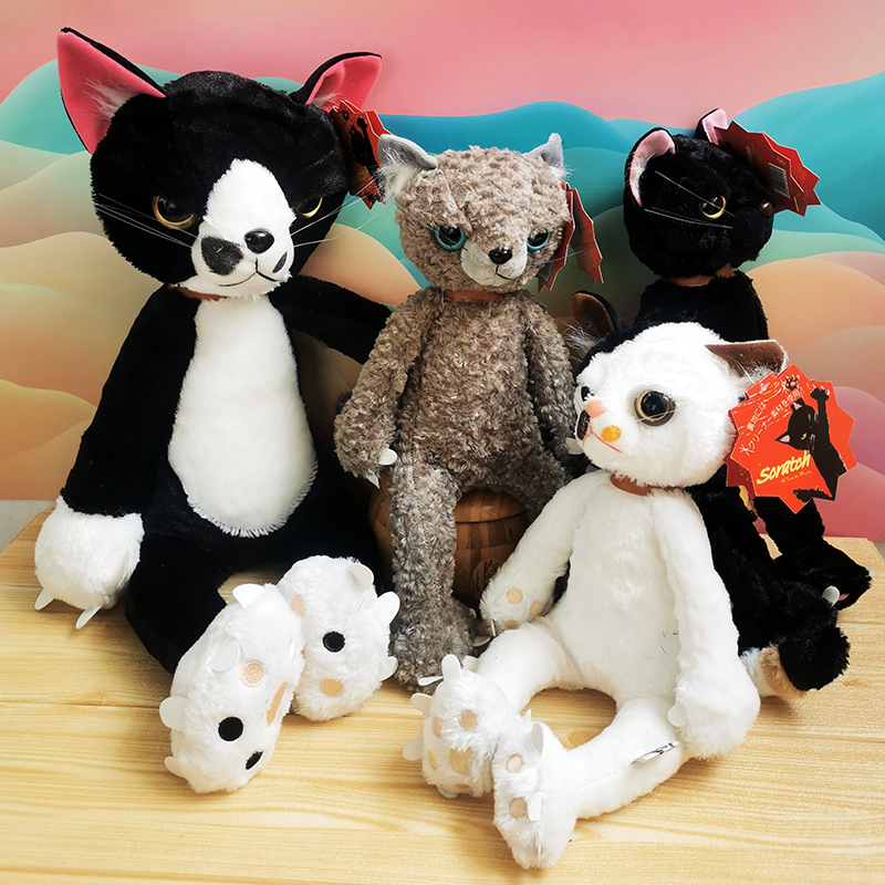 Funny and cool cat doll Japan Harajuku Yoneta Minho owes a cat plush toy cute cat girl
