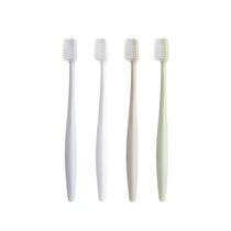 Liangfeng light printing plain color small head ultra-fine soft hair Travel household couple lady adult toothbrush Family pack Japan