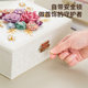 High-end exquisite jewelry box, light luxury ins style flower jewelry box, high-end hand jewelry storage box, birthday gift