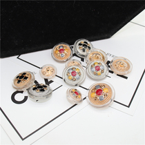 Metal button multicolored diamond small fragrant style retro button coat coat fur decorative button womens button accessories