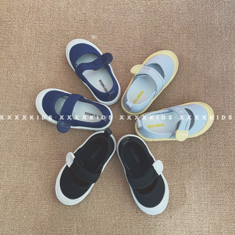 xxxxkids2021 spring new Melissa sports shoes mini melissa bowknot boys and girls canvas