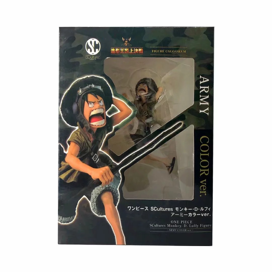 One Piece Big mouth Straw Luffy Đồng phục quân đội SC Model King Top Fight 4 Trang trí đóng hộp - Capsule Đồ chơi / Búp bê / BJD / Đồ chơi binh sĩ mô hình nhân vật anime