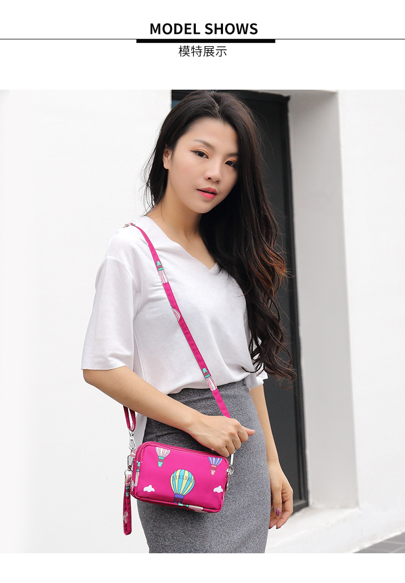 Phiên bản Hàn Quốc của nylon thường xách điện thoại di động túi vải ví 2018 mới mùa hè túi vải nữ túi xách thời trang túi đeo chéo nữ đi chơi