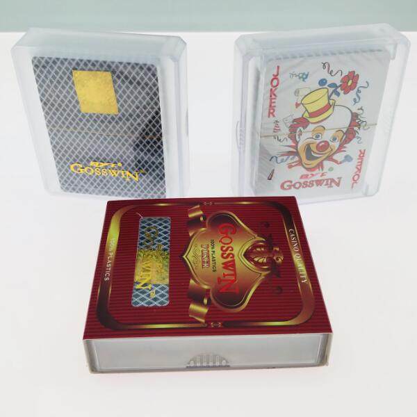 GOSSWIN double-sided frosted plastic poker Northeastern filling up pit special filling pit kicking pit 9-A bees big white sides 