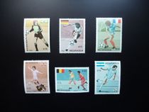 6 new stamps for the Nicaraguan World Cup soccer star stamps