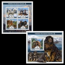 Solomon Islands 2018 Issue of Zodiac Dog Year Pet Dog Tibetan Mastiff Stamp Sheetlet Small All-Zhang New