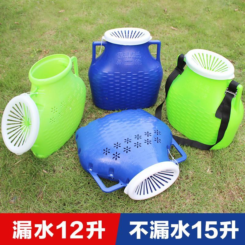 New fish basket plastic thickened fish eel crab loach crayfish fishing seafood fishing gear back basket fish bucket