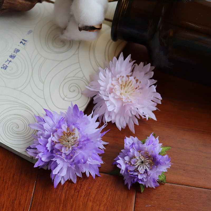 Song-made hair accessories daisy silk flower headgear hairpin Tang style hairpin flower hairpin Hanfu accessories ancient style side clip female