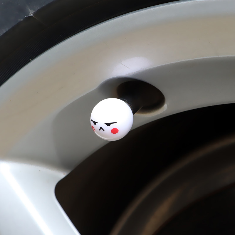 Hard expression package creatively modified valve cap round ball car tire valve mouth decorated lid cute personality