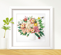 Hand rhyme paper (early morning hours) material package adult handmade diy creative room hanging picture gift