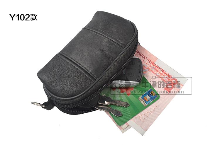 Lớp đầu tiên da cừu bò da ly hợp túi nhỏ lưu trữ nhỏ gọn của nam giới phụ nữ đồng xu ví túi chìa khóa thẻ gói móc chìa khóa đẹp độc lạ