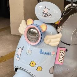 Electric Vehicle Decorative Small Wings, Small Accessories, Battery Motorcycle, Aima, Metaverse Modification, High-Value Creative Car Stickers