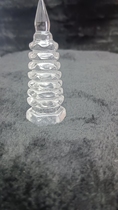 White Crystal Wenchang Tower seven floors high 8 cm bottom width 2 5 cm