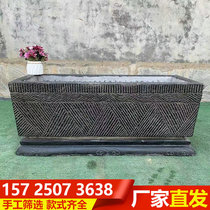 Stone trough stone vat white marble trough bluestone vat outdoor villa wash basin flower and fish garden ornaments bluestone trough