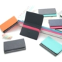 Hàn Quốc Chính hãng Creative Colorblock Flip Leather Card Pack Mini Bus Card Set Thẻ di động Chủ thẻ truy cập dây đeo thẻ học sinh cute