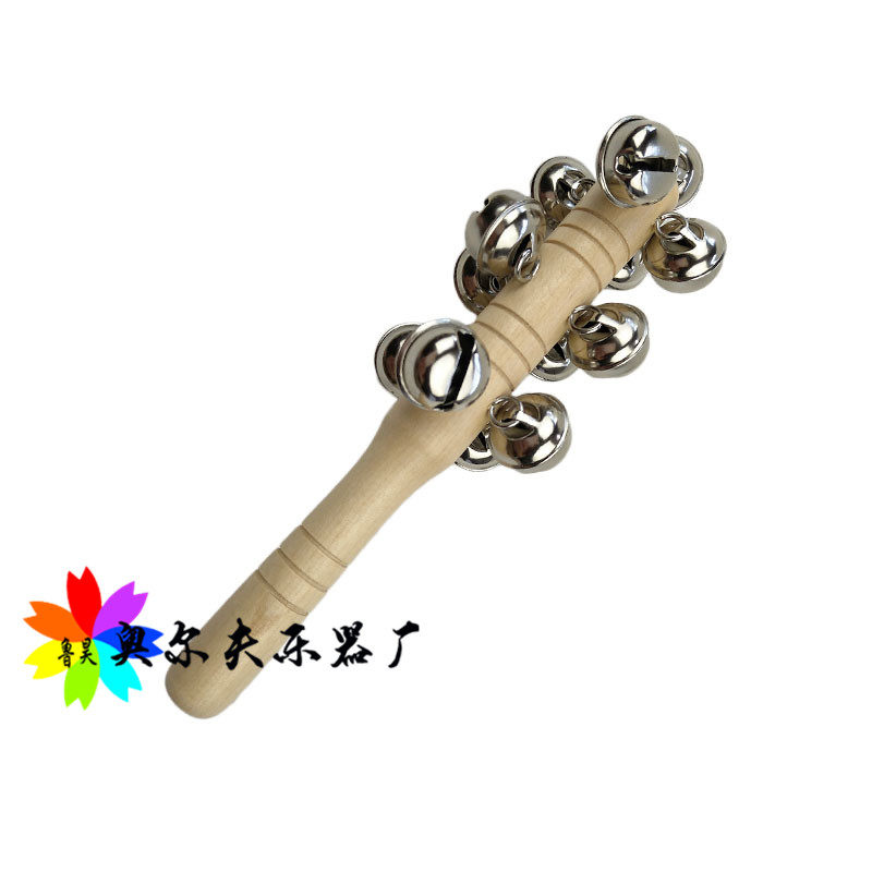 Special offer 10 Orff percussion instruments hand stick bell stick 13 bell stick bell early education puzzle class string bell