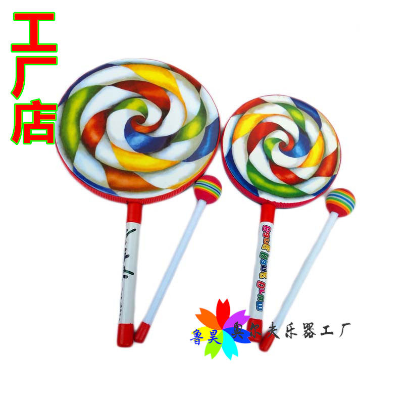 Factory direct Orff percussion 6 inch 8 inch lollipop tambourine tambourine music teaching aid hand drum