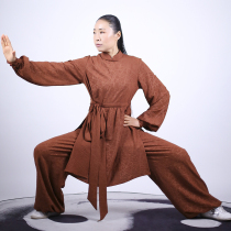 Ma Lei spring new high-grade elastic celestial Tas Taijiquan performance martial arts clothing brown belt