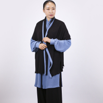 Ma Lei Tai Chi new Tai Chi casual wear practice clothing spring blue elastic knitting Chinese style three sets of customized