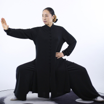 Ma Lei new Taiji clothing robe sports black and white men and women with traditional Wu Taijiquan training uniforms