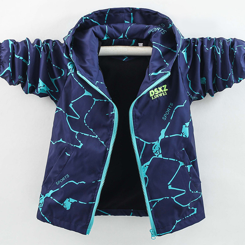 Boy jacket 2021 new children CUHK child Han version foreign spring autumn winter plus suede windproof clothes jacket Korean version