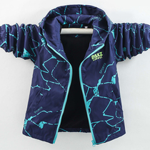Boy jacket 2021 new childrens submachine clothing Baby gush spring autumn winter clothing CUHK Tong Lian hat Leisure blouses